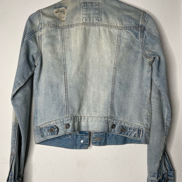 Mudd Light Blue Jean Jacket with Colorful Pins - Picture 6 of 6